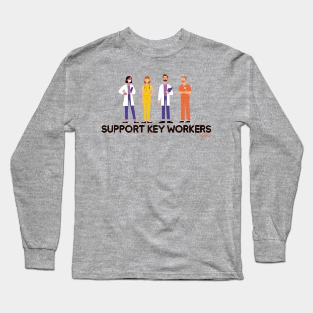 Medicine: Support Key Workers Long Sleeve T-Shirt by Creative Science